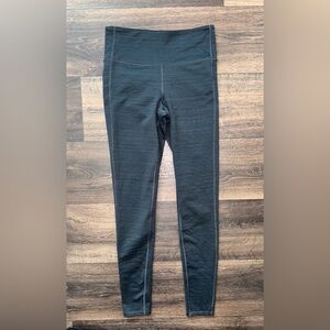 ATHLETA Jacquard Chaturanga Leggings Pants Women's Sz S Blue Black Mid Rise Yoga